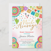 Invitation Douche de moyenne de Nacho d'invitation de baby (Devant)