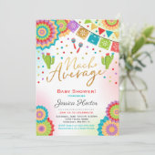 Invitation Douche de moyenne de Nacho d'invitation de baby (Debout devant)