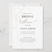 Invitation Douche de nage à fleurs dessinée à la main (Devant)