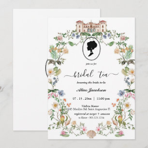 Invitation douche de nuptiale à fleurs vintages