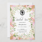 Invitation douche de nuptiale à fleurs vintages (Devant)