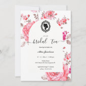 Invitation douche de nuptiale à fleurs vintages (Devant)