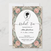 Invitation douche de nuptiale à fleurs vintages (Devant)