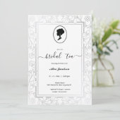 Invitation douche de nuptiale à fleurs vintages (Debout devant)