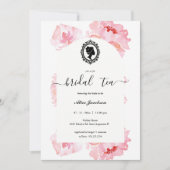 Invitation douche de nuptiale à fleurs vintages (Devant)