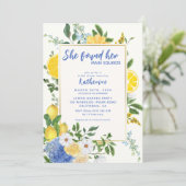 Invitation Douche de nuptiale au citron méditerranéen (Debout devant)