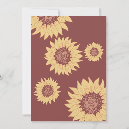 Invitation Douche de nuptiale rétro-occidentale (Dos)