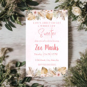 Invitation Douche de Pampas Florale Rose