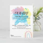 Invitation Douche de peinture (Debout devant)