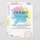 Invitation Douche de peinture (Devant / Derrière)