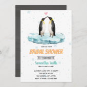Invitation douche de pingouin (Devant / Derrière)