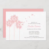 Invitation Douche de pissenlit/invitation de flottement de (Devant / Derrière)