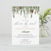 Invitation Douche d'hiver par Mail pin neutre genre (Debout devant)