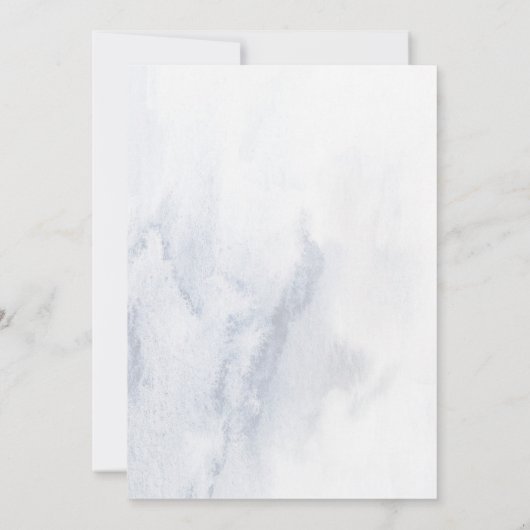 Invitation Douche d'hiver pour mariée eucalyptus (Dos)