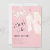Invitation Douche douce rose (Devant)