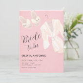 Invitation Douche douce rose (Debout devant)
