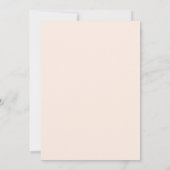 Invitation Douche douce rose (Dos)