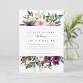 INVITATION DOUCHE EN COUPLE BUNCH BUNCH BURGUNDY BRILLANT (Debout devant)