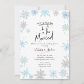 Invitation Douche en couple de vacances hivernales (Devant)