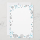 Invitation Douche en couple de vacances hivernales (Dos)