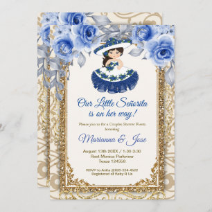 Invitation Douche en couple Fiesta Blue Fiesta de la marine S