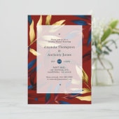 Invitation Douche Exotique Couples Forêt (Debout devant)