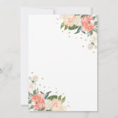 Invitation Douche féerique florale d'invitation féerique de (Dos)