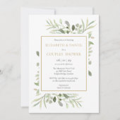 Invitation Douche Feuille Delicy Couples (Devant)
