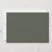 Invitation Douche feuille verte (Dos)
