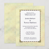 Invitation Douche Fiançailles Simplement Élégante Ou Fête (Devant / Derrière)