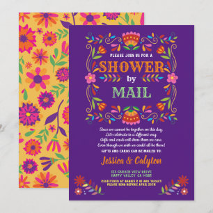 Invitation Douche Fiesta par courrier douche à distance