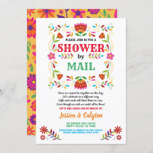 Invitation Douche fiesta par douche longue distance par courr