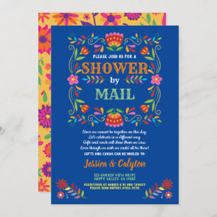 Invitation Douche fiesta par douche longue distance par courr