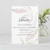 Invitation DOUCHE | Fissure de corail pâle couleur (Debout devant)