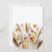 Invitation Douche fleur sauvage Couples (Dos)