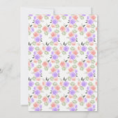 Invitation Douche florale Blush Pink Blud (Dos)