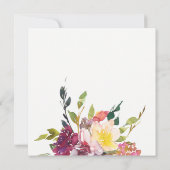 INVITATION DOUCHE FLORALE BURGUNDY JAUNE CLAIRE (Dos)