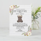 Invitation Douche Florale Dusty Par Courrier (Debout devant)