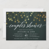 Invitation Douche Golden Garland Couples (Devant)