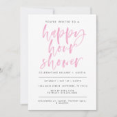 Invitation Douche Happy Hour - Rose Lt (Devant)