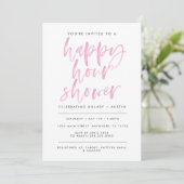 Invitation Douche Happy Hour - Rose Lt (Debout devant)