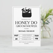 Invitation Douche Honey Do Groom (Debout devant)