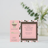 Invitation Douche Inviations de boguet de bébé (Debout devant)