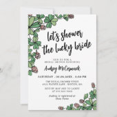 Invitation Douche la Fête des mariées de fermeture de mariée  (Devant)