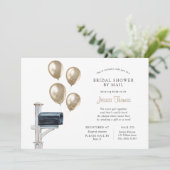 Invitation Douche longue distance nuptiale par courrier (Debout devant)