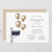 Invitation Douche longue distance nuptiale par courrier (Devant / Derrière)