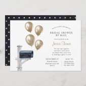 Invitation Douche longue distance nuptiale par courrier (Devant / Derrière)