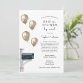 Invitation Douche longue distance nuptiale par courrier (Debout devant)