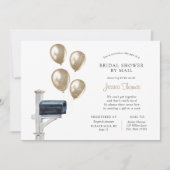 Invitation Douche longue distance nuptiale par courrier (Devant)