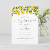 Invitation Douche longue distance par Baby shower postal Citr (Debout devant)
